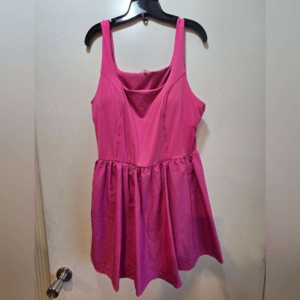 Ultra Flirt Pink Sleeveless Fit-and-Flare Romper